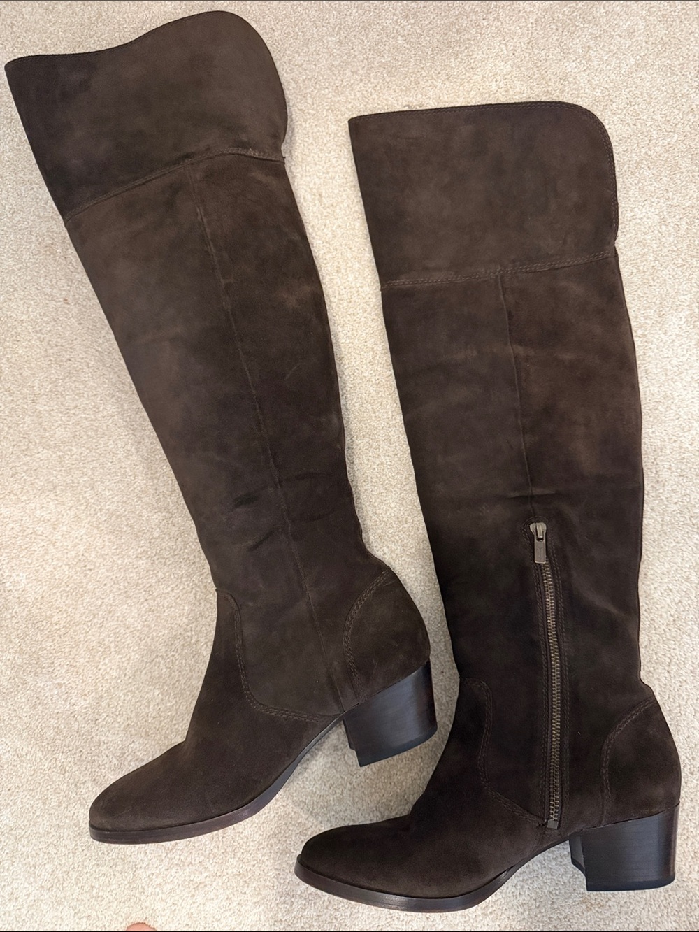 Frye Women's Over-the-Knee Suede Boots in Dark Brown